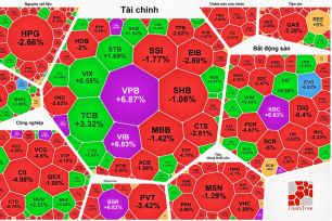 Thị trường “xanh vỏ đỏ lòng”, VN-Index lại lập đỉnh mới