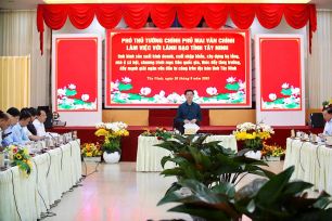 Phó Thủ tướng Mai Văn Chính: Tây Ninh cần nỗ lực phấn đấu đạt tăng trưởng 10% trong năm 2025