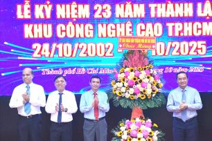 Khu Công nghệ cao TPHCM hướng đến trở thành Trung tâm nghiên cứu đạt chuẩn quốc tế