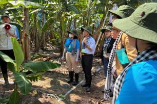 Sinh viên Lào, Campuchia học tập tại TPHCM tham quan mô hình nông nghiệp công nghệ cao