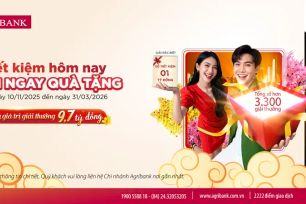 Tham gia “Tiết kiệm hôm nay – Rinh ngay quà tặng” tại Agribank trúng 1 tỷ đồng