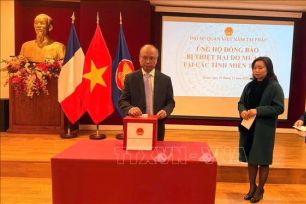 Kiều bào Pháp chung tay ủng hộ đồng bào miền Trung - Tây Nguyên