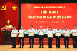 Vùng Cảnh sát biển 3: Hoàn thành toàn diện nhiệm vụ năm 2025