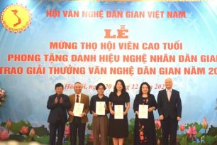 49 công trình nghiên cứu, sưu tầm được trao Giải thưởng Văn nghệ Dân gian Việt Nam 2025