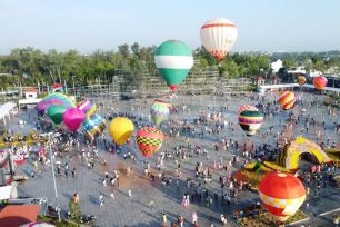 Trình diễn khinh khí cầu mừng năm mới 2026 tại Sa Đéc