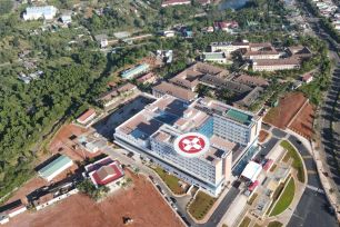 Bệnh viện có bãi đáp trực thăng phục vụ khám chữa bệnh khu vực phía Tây Lâm Đồng