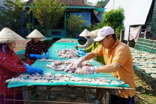 Làng cá khô miền Tây tất bật vào mùa Tết