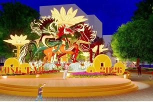 Đại cảnh “Ngựa phi nước đại” sẽ xuất hiện tại Hội hoa xuân Vũng Tàu