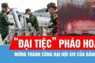 Tối nay 23-1, “đại tiệc” nghệ thuật và pháo hoa đặc biệt mừng thành công Đại hội XIV của Đảng