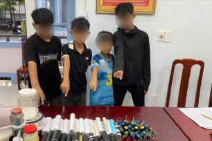 Khánh Hòa: Ngăn chặn nhóm trẻ em chế tạo pháo nổ trái phép