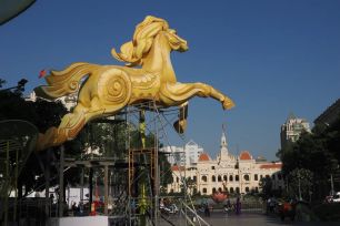 Đường hoa Nguyễn Huệ nước rút hoàn thiện trước ngày khai mạc