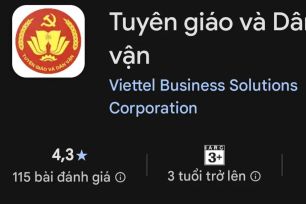 Ứng dụng Tuyên giáo và Dân vận đạt hơn 8,6 triệu lượt truy cập sau 1 tháng