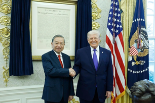 Tổng Bí thư Tô Lâm gặp Tổng thống Mỹ Donald Trump tại Nhà Trắng