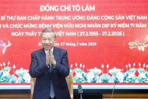 Toàn văn phát biểu của Tổng Bí thư Tô Lâm tại Bệnh viện Hữu Nghị