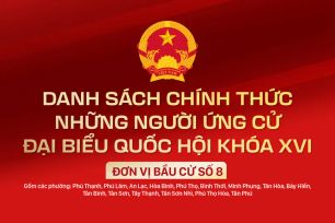 Danh sách chính thức những người ứng cử ĐBQH khóa XVI - Đơn vị bầu cử số 8