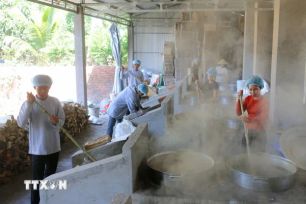 Ngọt ngào nghề làm đường thốt nốt của đồng bào Khmer vùng Bảy Núi