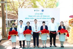 Bệnh viện Hoàn Mỹ Bình Dương ra mắt trạm cấp cứu vệ tinh 115