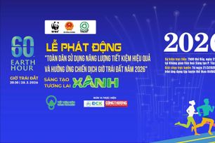 Bộ Công Thương phát động phong trào toàn dân tiết kiệm năng lượng, hưởng ứng Giờ Trái đất 2026