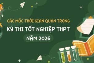 Kỳ thi tốt nghiệp THPT năm 2026: Các mốc thời gian quan trọng
