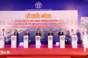 Hà Nội khởi công các dự án trên tuyến Vành đai 2,5