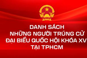 Danh sách những người trúng cử ĐBQH khóa XVI tại TPHCM