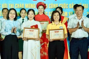 Sôi nổi hội thi văn nghệ “Khúc ca Ngày hội non sông” ở phường An Phú Đông