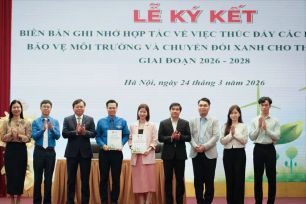 Quỹ Vì tương lai xanh cùng Đoàn Thanh niên Bộ NN-MT chung tay thúc đẩy sáng kiến xanh