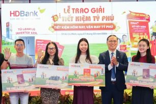 HDBank trao giải 'Tiết kiệm Tỷ phú'