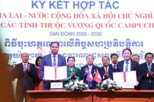 Gia Lai ký kết hợp tác với các tỉnh của Lào và Campuchia
