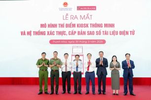 Agribank phối hợp triển khai mô hình kiosk hành chính công thông minh tại Thanh Hoá