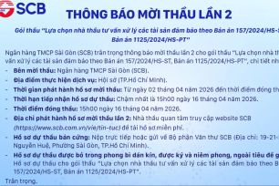 SCB mời đấu giá xử lý tài sản thế chấp của bà Trương Mỹ Lan lần 2