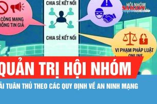 Quản trị hội nhóm phải tuân thủ theo các quy định về an ninh mạng