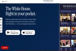 Ứng dụng truyền thông Nhà Trắng đạt mốc gần 2 triệu người dùng