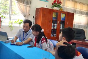 Học sinh Trường Tiểu học Bình Quới Tây đã trở lại trường học