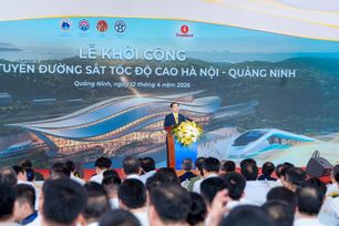 Vingroup khởi công dự án tuyến đường sắt tốc độ cao Hà nội - Quảng Ninh
