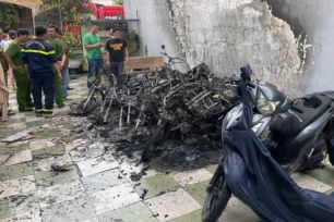 TPHCM: Điều tra vụ cháy nhiều xe máy ở phường Trung Mỹ Tây
