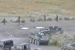 Nổ tại thao trường huấn luyện ở Nhật Bản