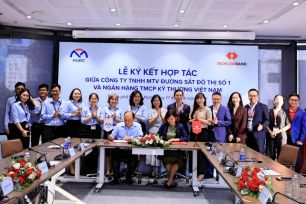 Techcombank và HURC1 ký kết thanh toán số trên metro số 1