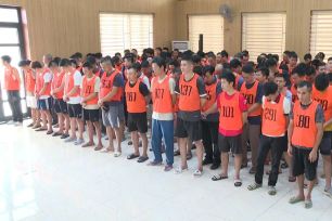 Triệt phá “Trường gà quốc tế Viêng Xay”, bắt giữ 205 đối tượng