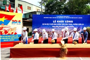 Khởi công dự án cải tạo cống vòm và mở rộng tuyến đường Trần Bình Trọng