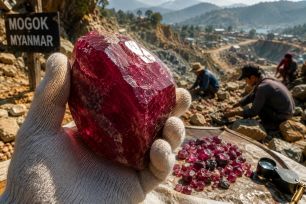 Myanmar phát hiện ruby nặng hơn 2kg