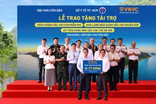 VNVC tặng kho bảo quản vaccine chuẩn quốc tế cho đặc khu Côn Đảo