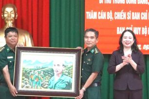 Phó Chủ tịch nước Võ Thị Ánh Xuân thăm lực lượng Bộ đội Biên phòng làm nhiệm vụ tại Phú Quốc