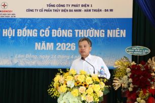 Công ty cổ phần Thủy điện Đa Nhim - Hàm Thuận - Đa Mi nỗ lực hoàn thành nhiều chỉ tiêu năm 2026