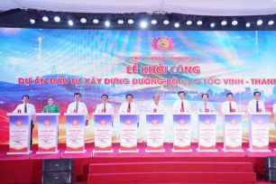 Khởi công Dự án đầu tư xây dựng đường bộ cao tốc Vinh - Thanh Thủy 