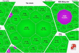 VN-Index giảm nhưng cổ phiếu xanh áp đảo