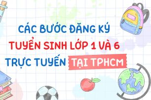 Các bước đăng ký tuyển sinh lớp 1 và 6 trực tuyến tại TPHCM
