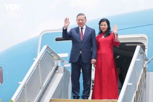 Tổng Bí thư, Chủ tịch nước Tô Lâm và Phu nhân đến Manila, bắt đầu thăm cấp Nhà nước Philippines