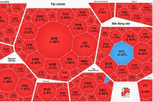 Thị trường chìm trong sắc đỏ, VN-Index giảm phiên thứ 6 liên tục